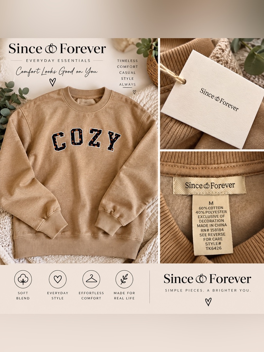 Viral Since & Forever “COZY” Sweatshirt – Size Medium